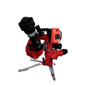 What are the main benefits of using portable fire monitors?