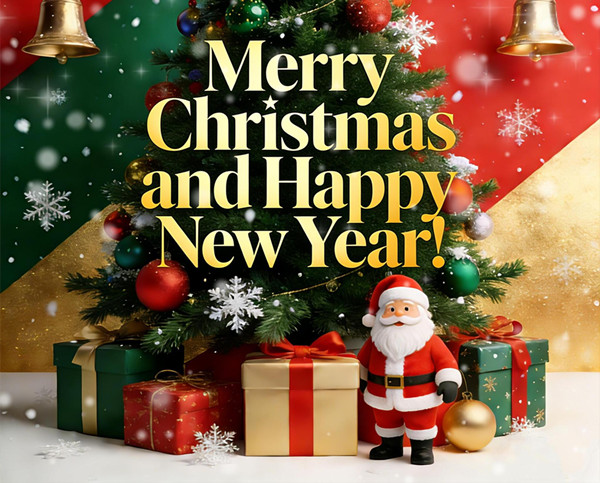 Holiday Greetings: Merry Christmas and a Happy New Year!