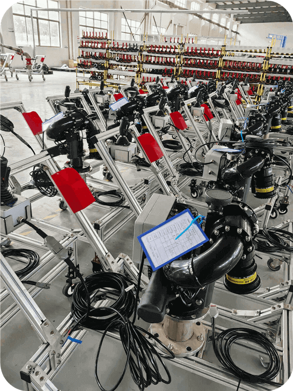 Order Progress Update: Your customized electric fire monitor PSKD20-40 reorder has been inspected and shipped